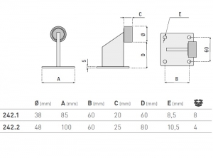 LIMIT SWITCH CU PLACA FIXARE  VARIANTA MICA