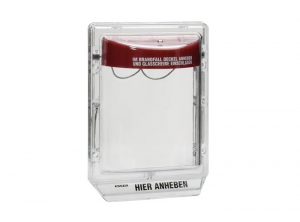 CARCASA PROTECTOARE BUTON INCENDIU, TEXT GERMANA