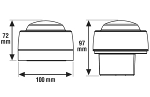 DISPOZITIV ALARMARE OPTICA ROSU, LED ROSU