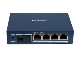 MEDIA CONVERTOR, 5 PORTURI GIGABIT (4POE, 1FO)