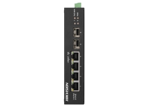 SWITCH 4 PORTURI POE GIGABIT + 2 SFP, INDUSTRIAL