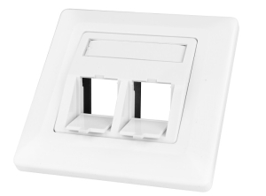 PRIZA PENTRU 2 MODULE TOOLLESS LINE, 80X80MM