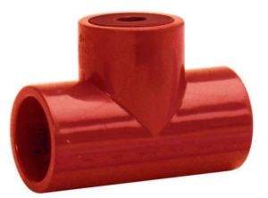 ADAPTOR TRUNK DIN ABS, ROSU, 25 MM, PACHET DE 10