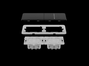 BUTON NEGRU LATERAL PENTRU LIGHTSWITCH COMBINAT