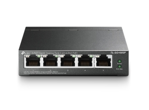 SWITCH CU 5 PORTURI RJ45 GIGABIT, 4 PORTURI POE